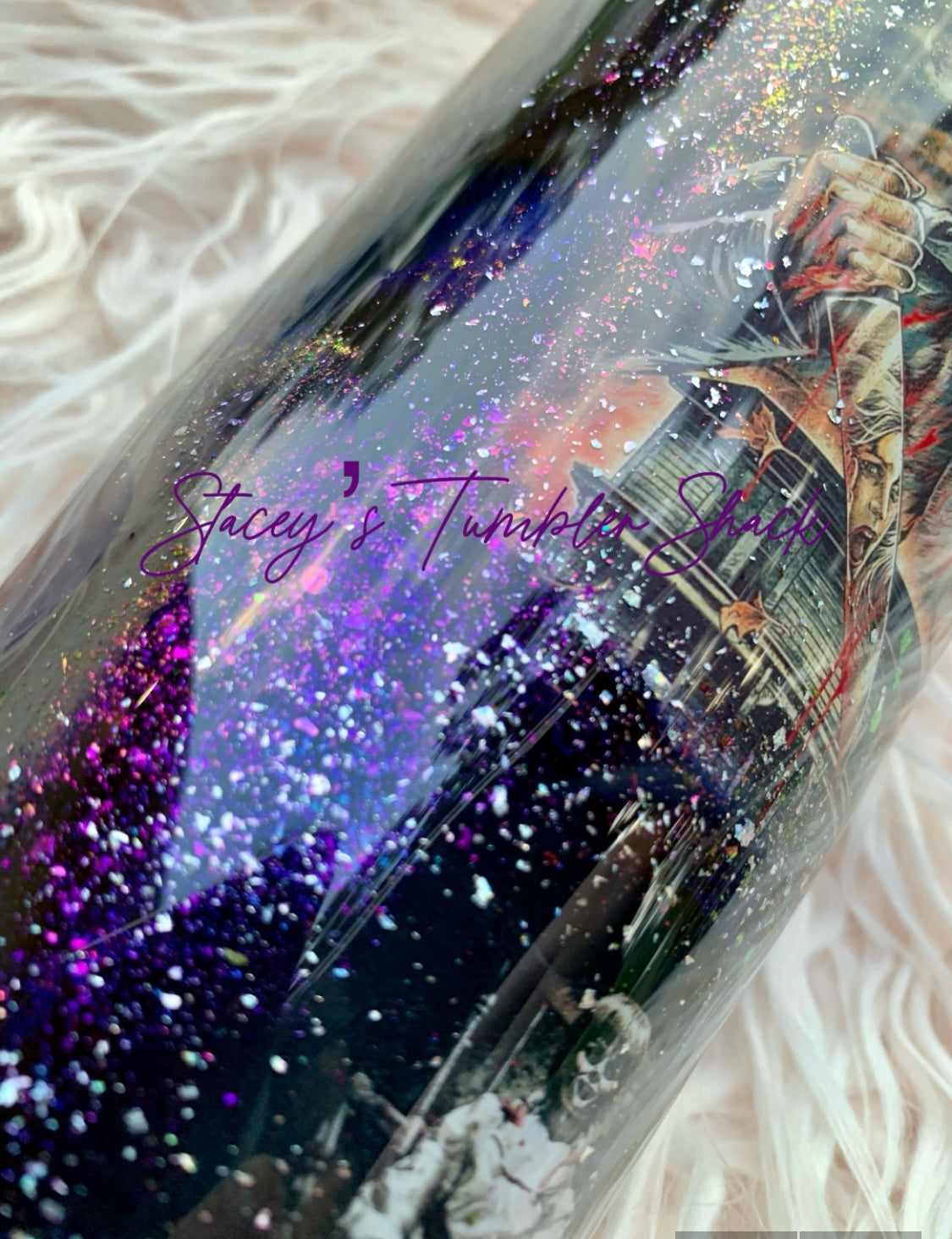 Horror themed tumbler