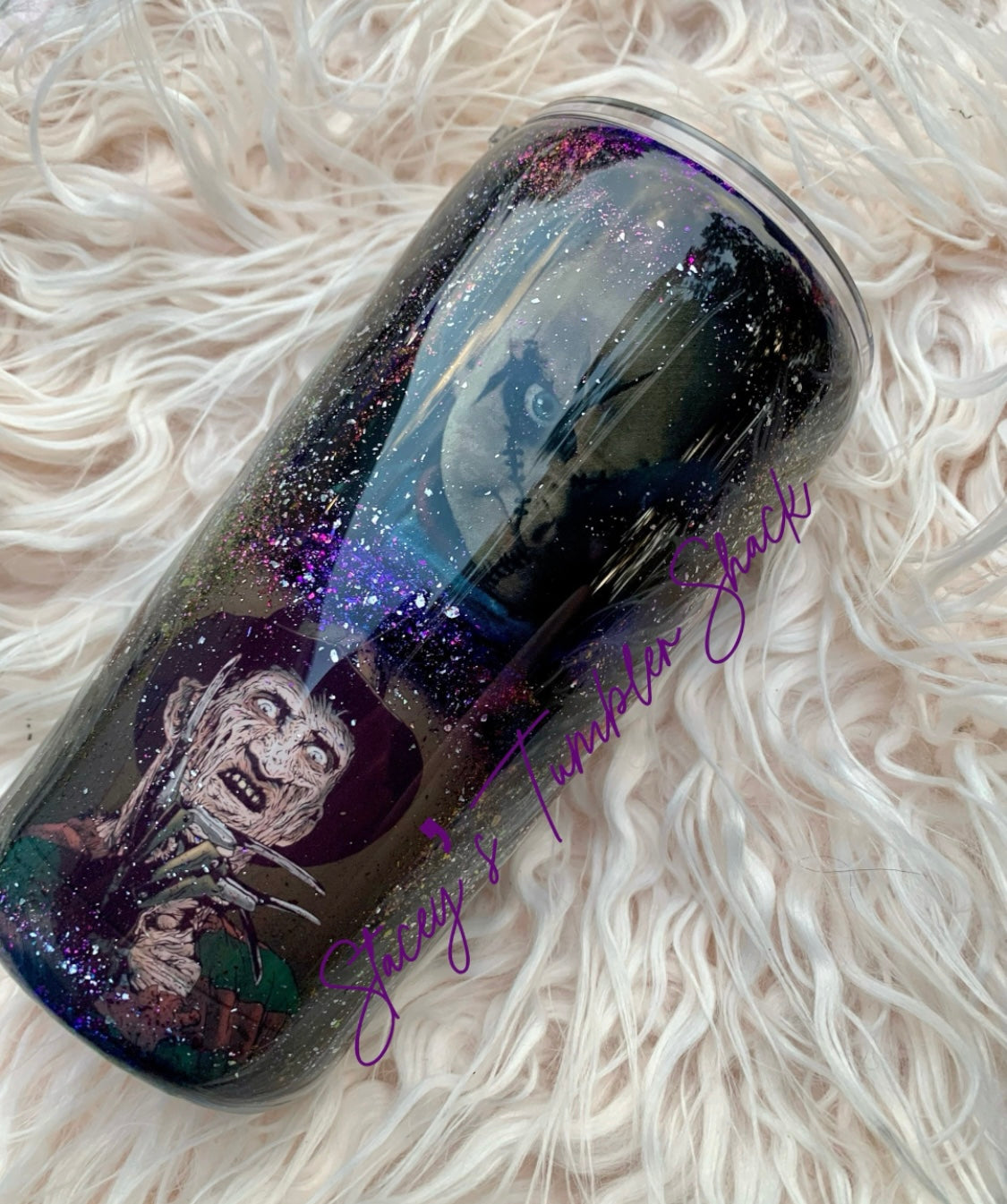 Horror themed tumbler