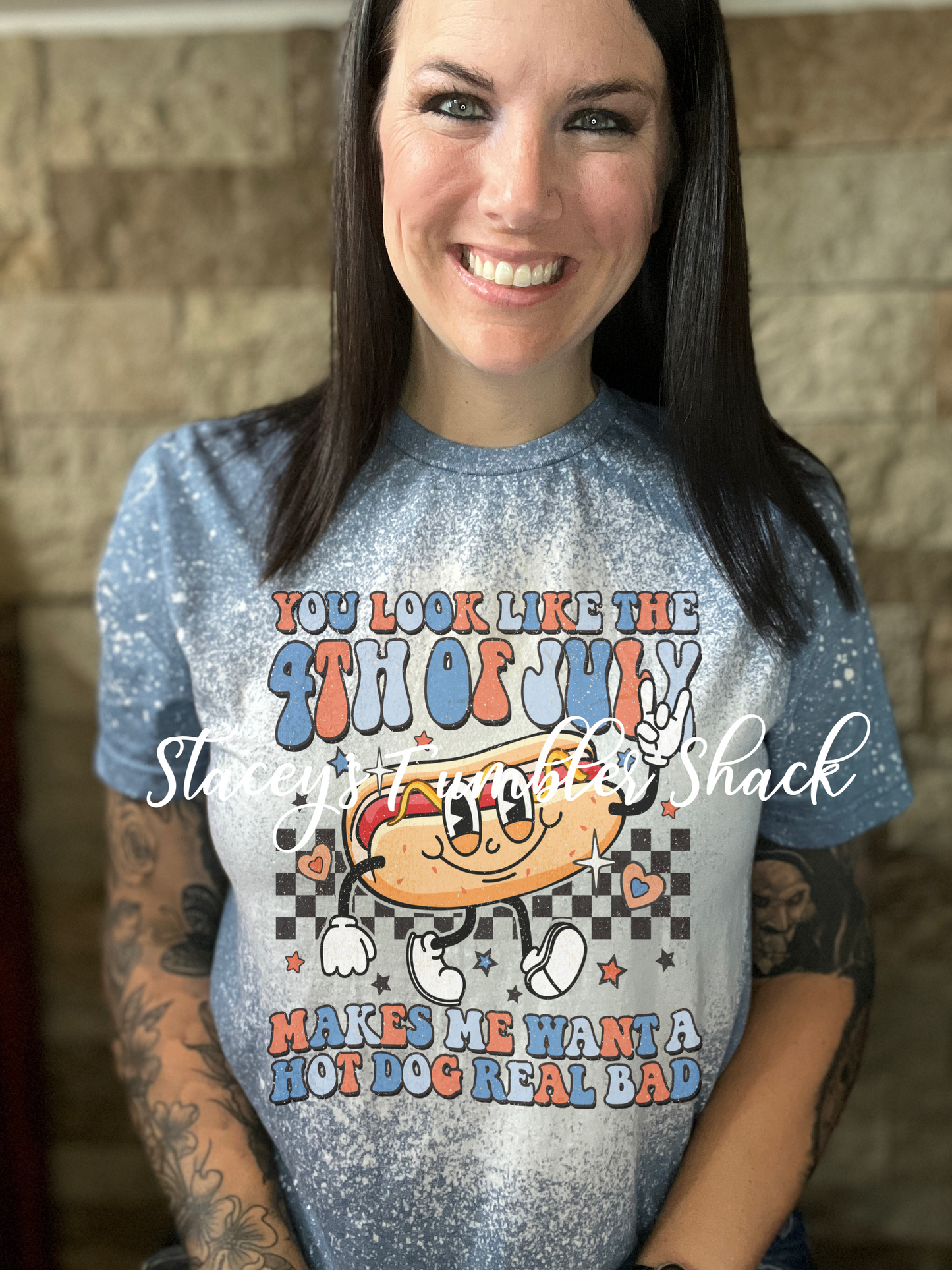 You look like the 4th of July Bleached tee