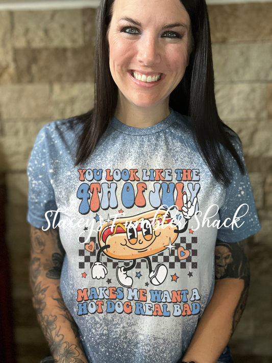 You look like the 4th of July Bleached tee