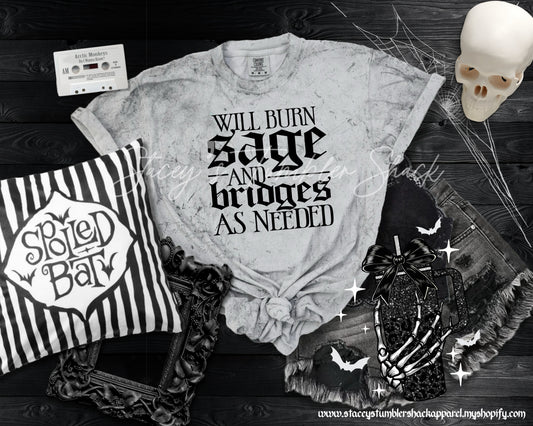 Burn Bridges and Sage Tee