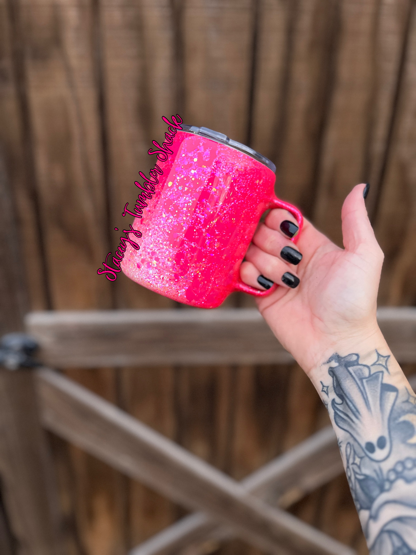Pink Leopard Swirl Tumbler