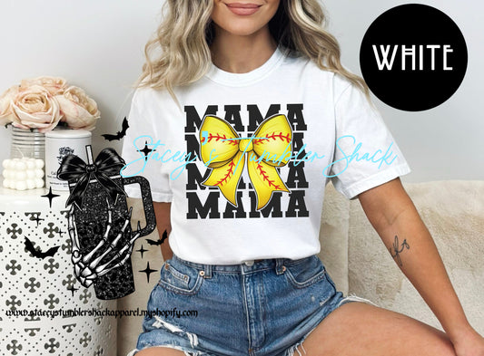 Softball Bow Mama Tee
