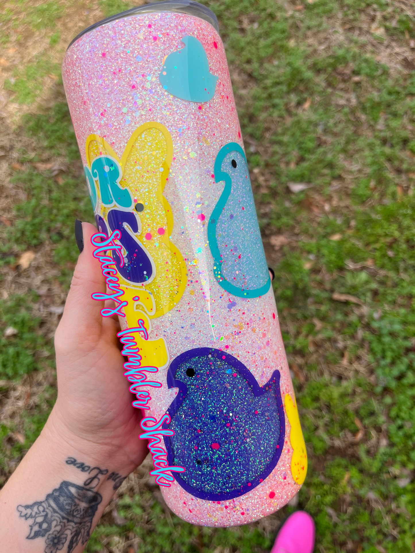 Easter Glitter Tumbler